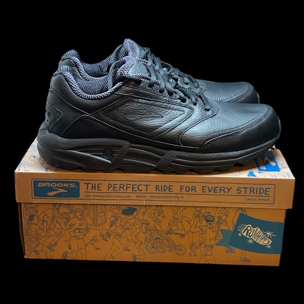 Size 10 - BROOKS ADDICTION WALKER NARROW BLACK MEN'S‎ 1100391B 001